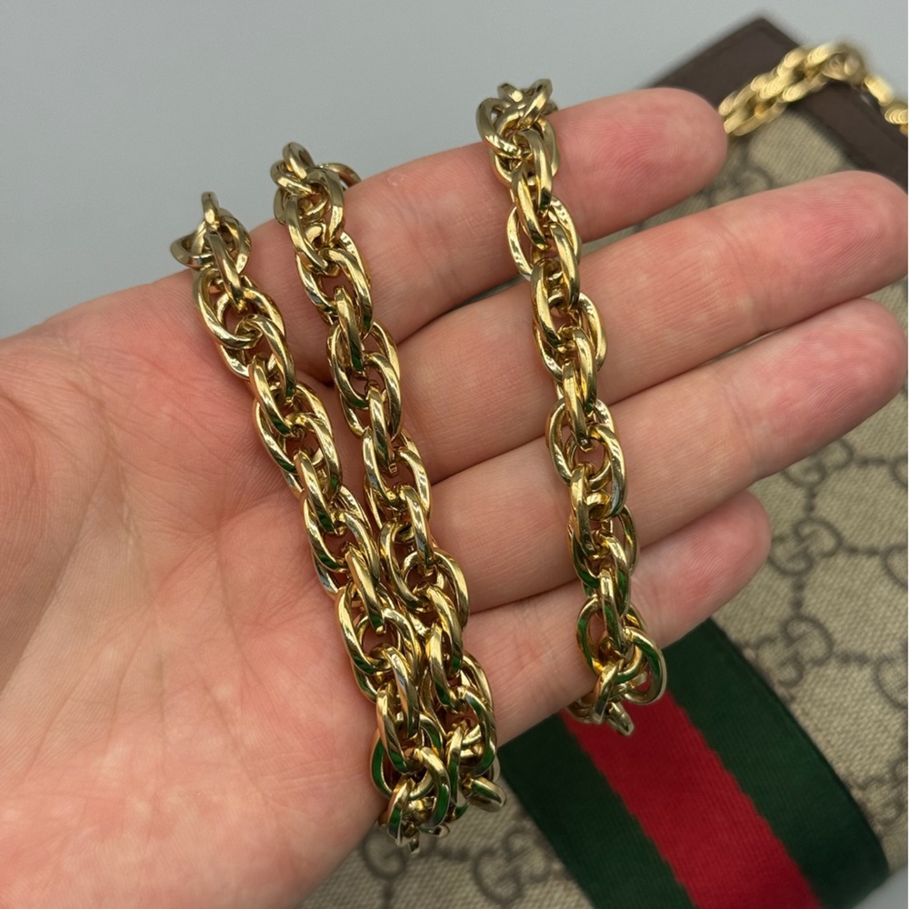 Gucci Medium GG Ophidia Clutch on Chain - Picture 11 of 11